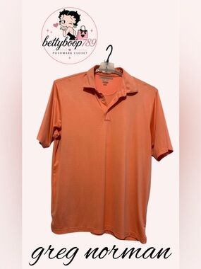 Greg Norman Collection Orange Performance Polo